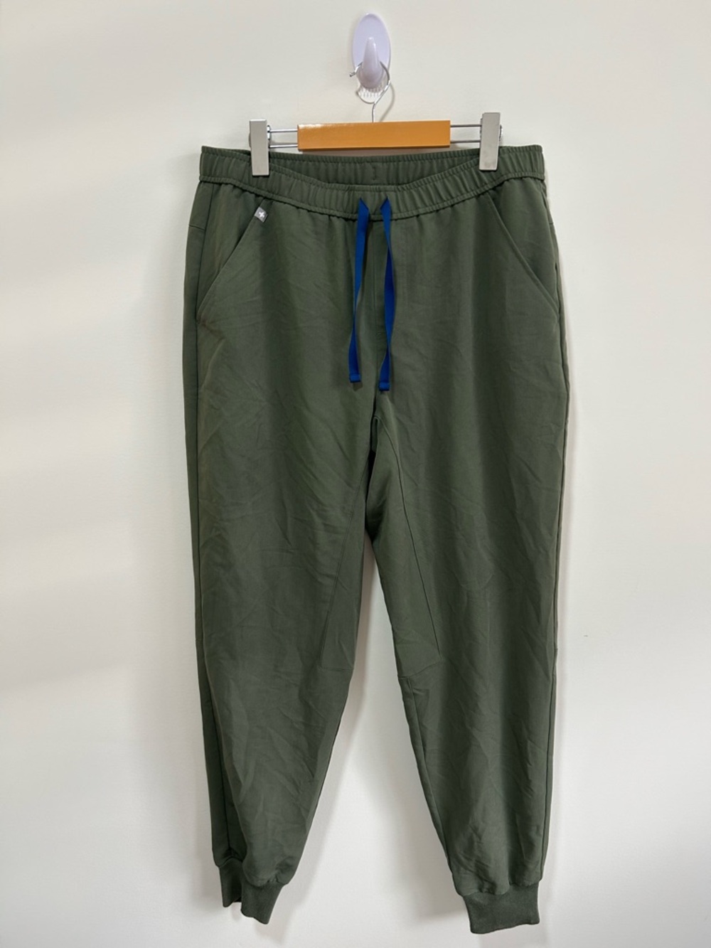 Figs Olive Green Jogger Style Scrub Pants